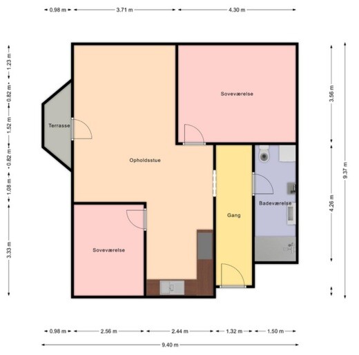 Visual presentation of the listing