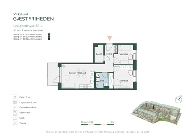 Visual presentation of the listing