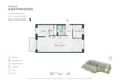 Visual presentation of the listing
