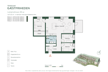 Visual presentation of the listing