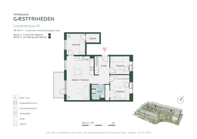 Visual presentation of the listing
