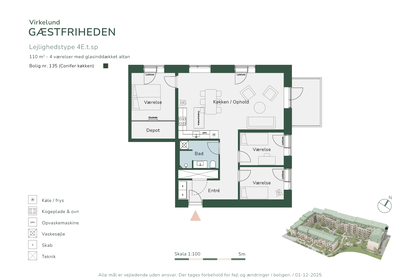 Visual presentation of the listing
