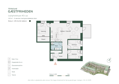 Visual presentation of the listing