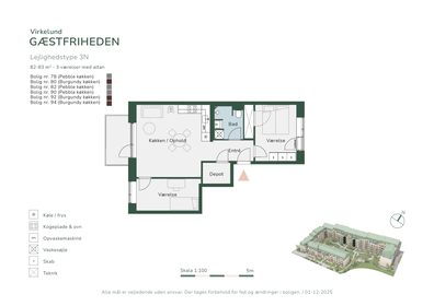 Visual presentation of the listing