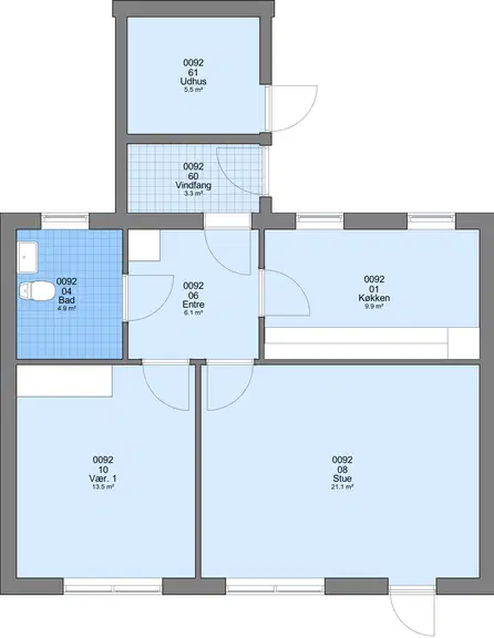 townhouse Lækker rækkehus med 2 vær