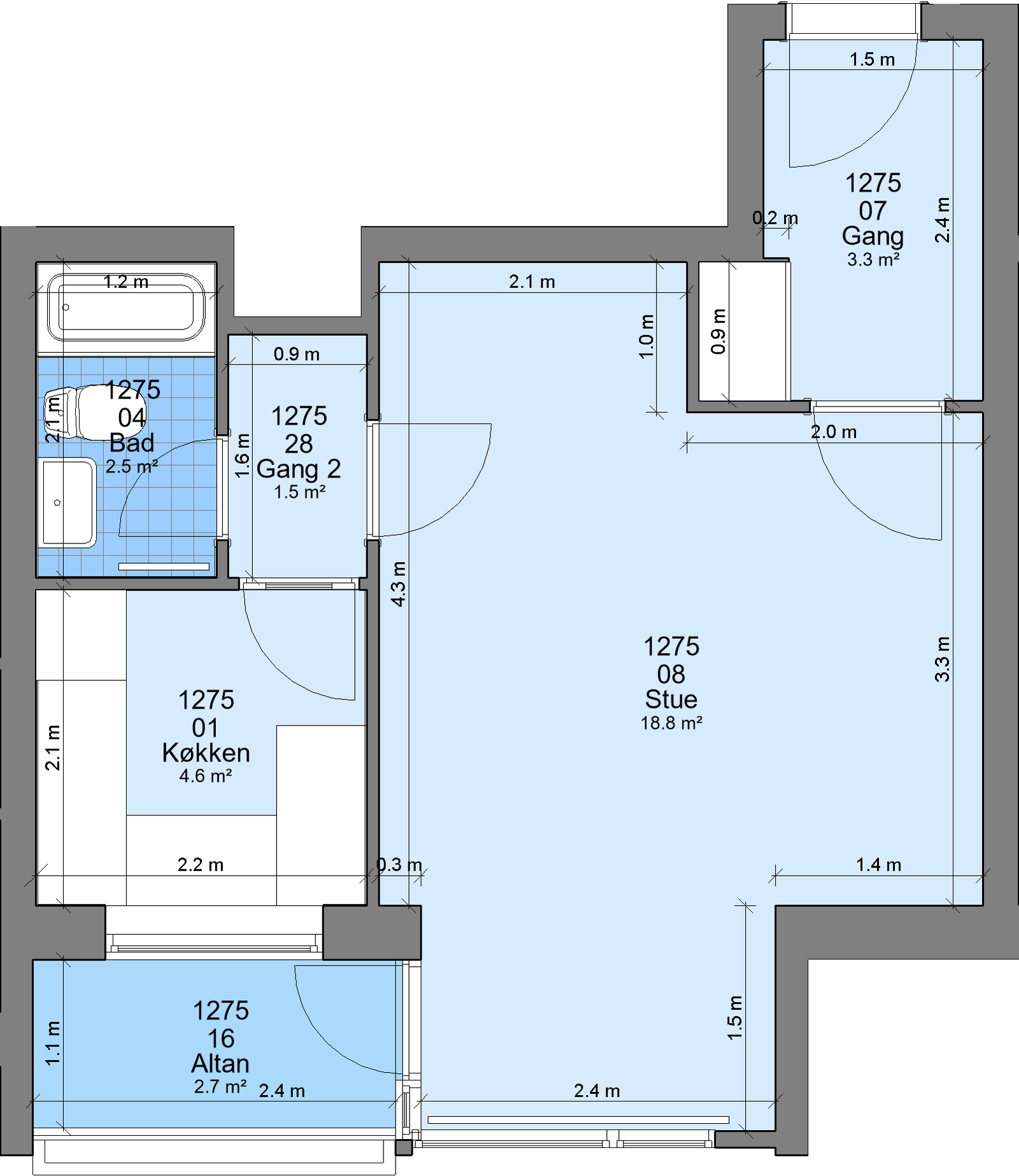 Visual presentation of the listing