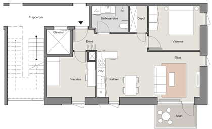 Visual presentation of the listing