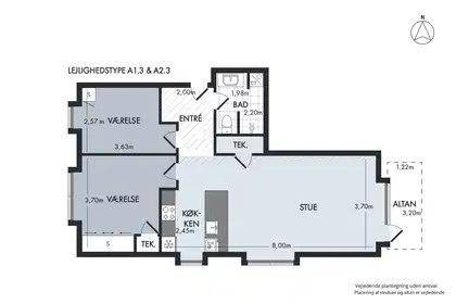 Visual presentation of the listing