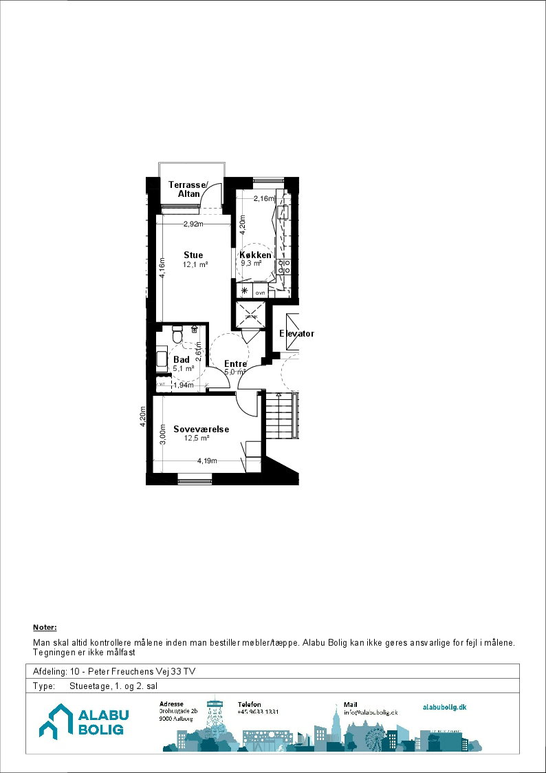 Visual presentation of the listing