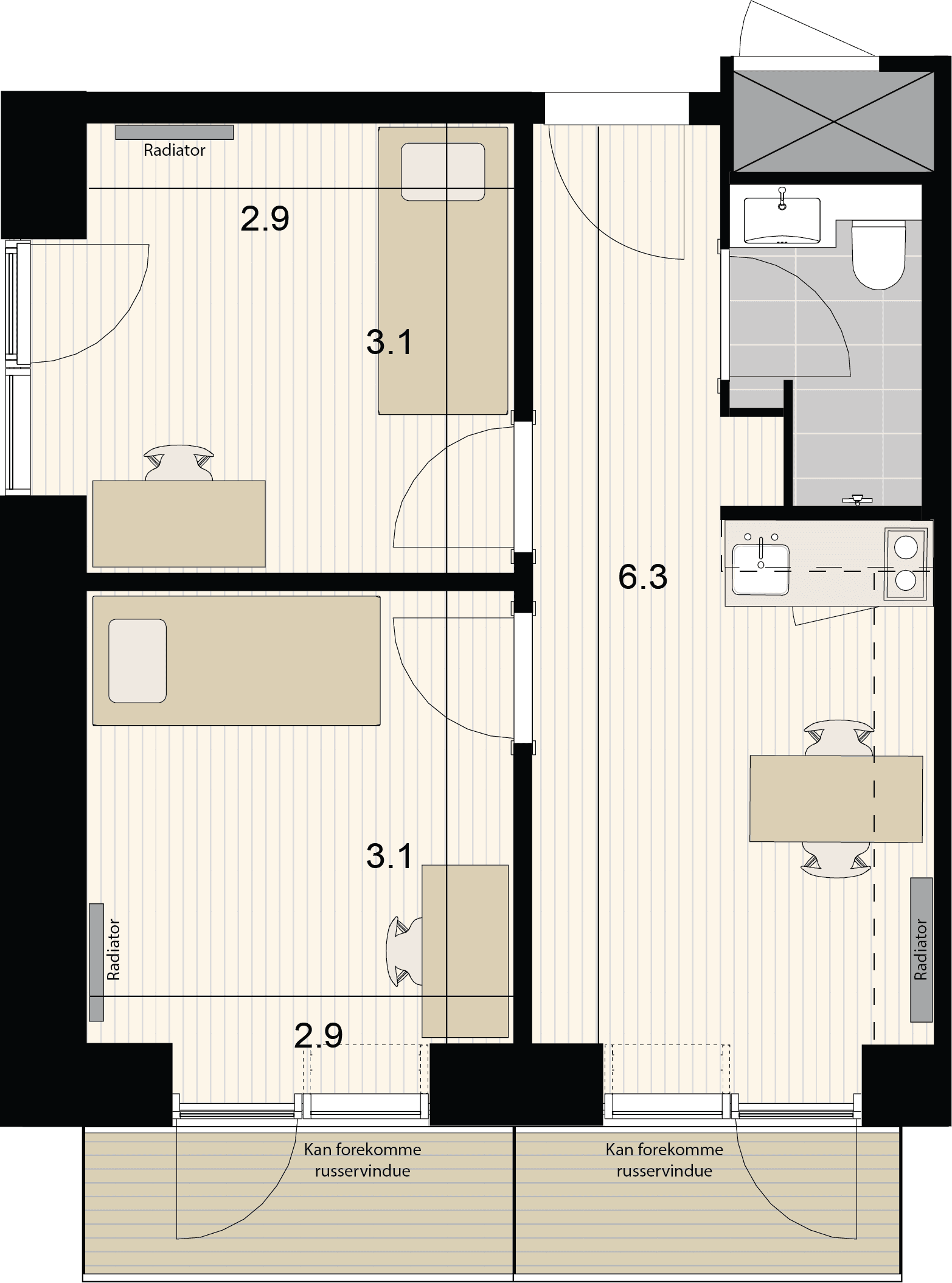 Visual presentation of the listing