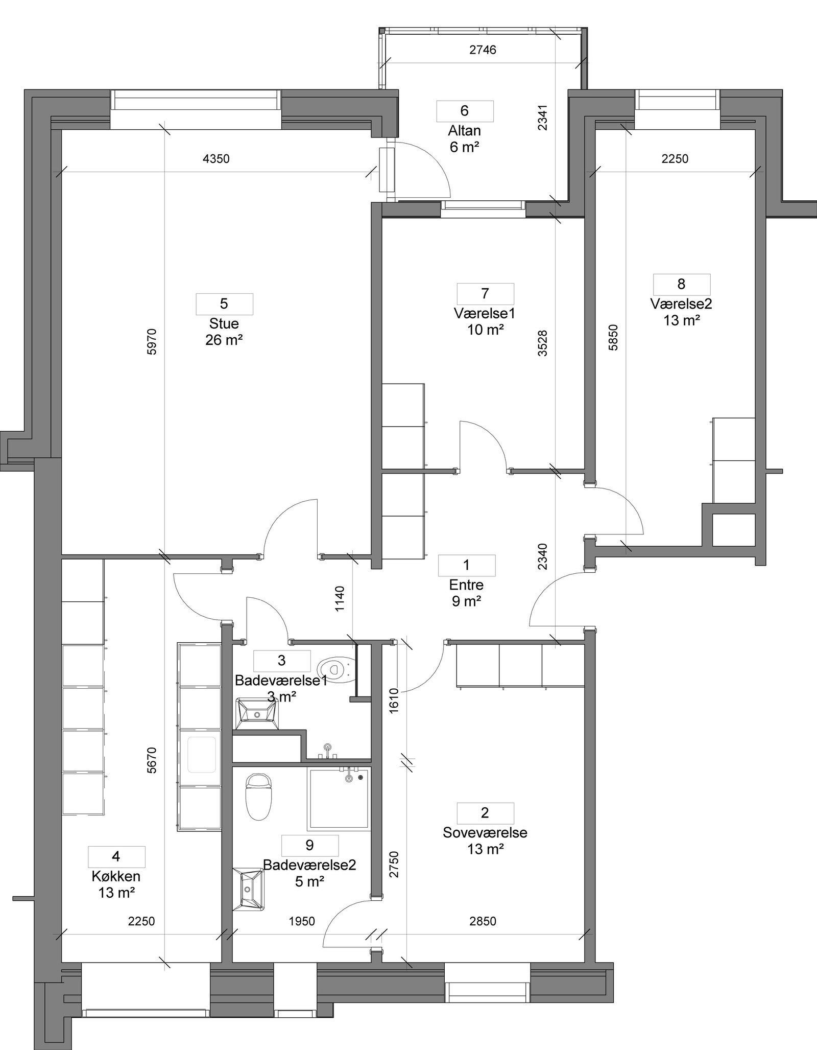apartment Lækker lejlighed med 4 vær i Nørresundby