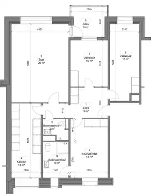 apartment Lækker lejlighed med 4 vær i Nørresundby