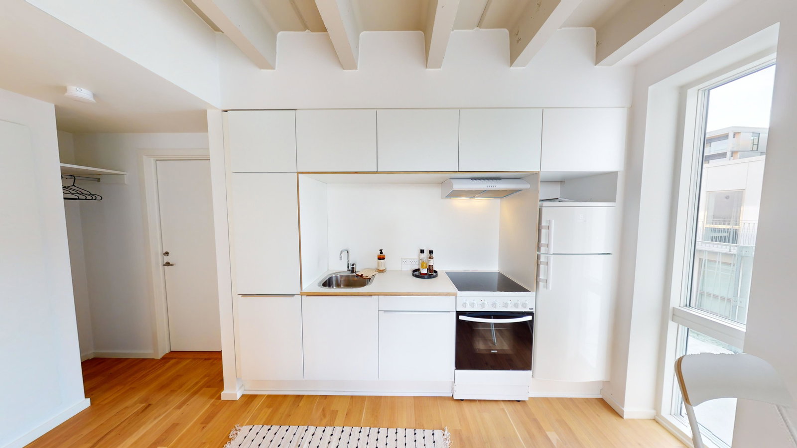 apartment Charmerende 1-værelses med fælles tagterrasse