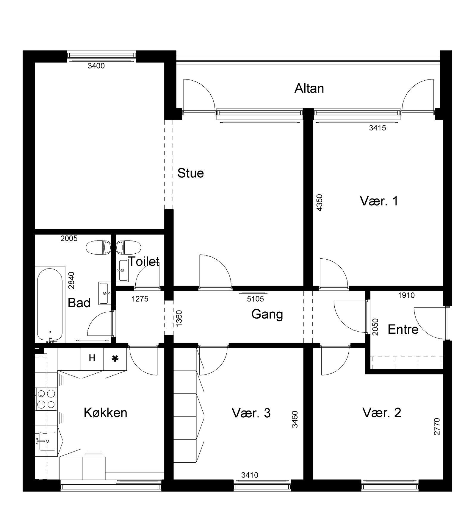 Visual presentation of the listing