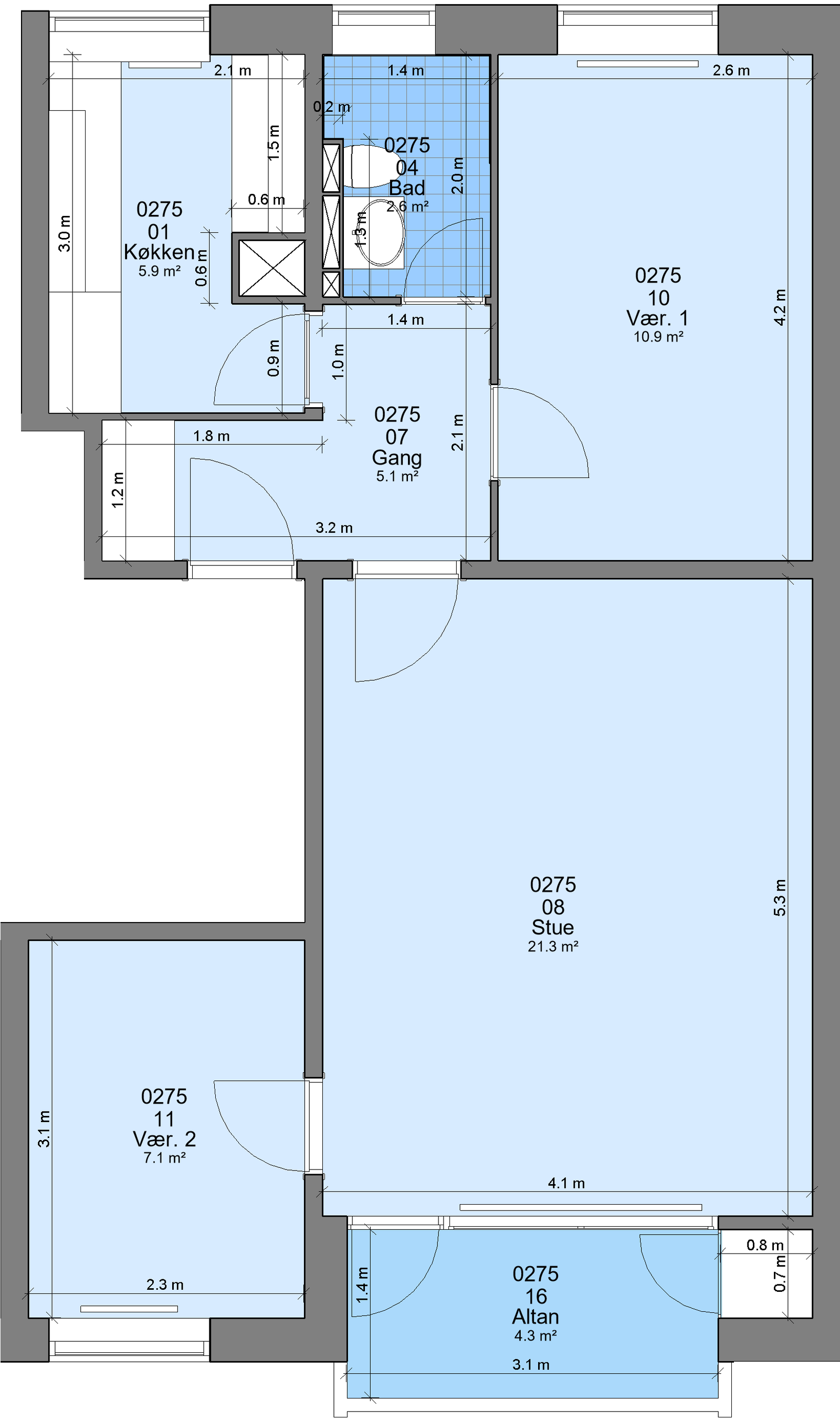 Visual presentation of the listing