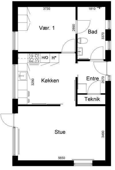 2-værelses townhouse i Thyborøn - Anholtvej, Thyborøn - 4