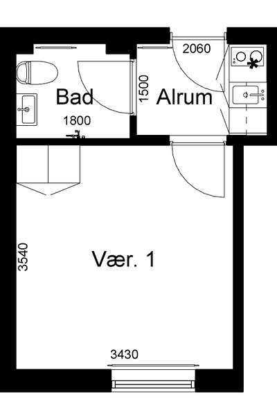 1-værelses apartment i Skjern - Engsiggade, Skjern - 3
