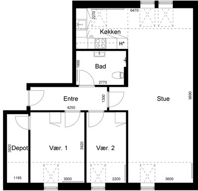 3-værelses apartment i Skjern - Møllegade, Skjern - 4