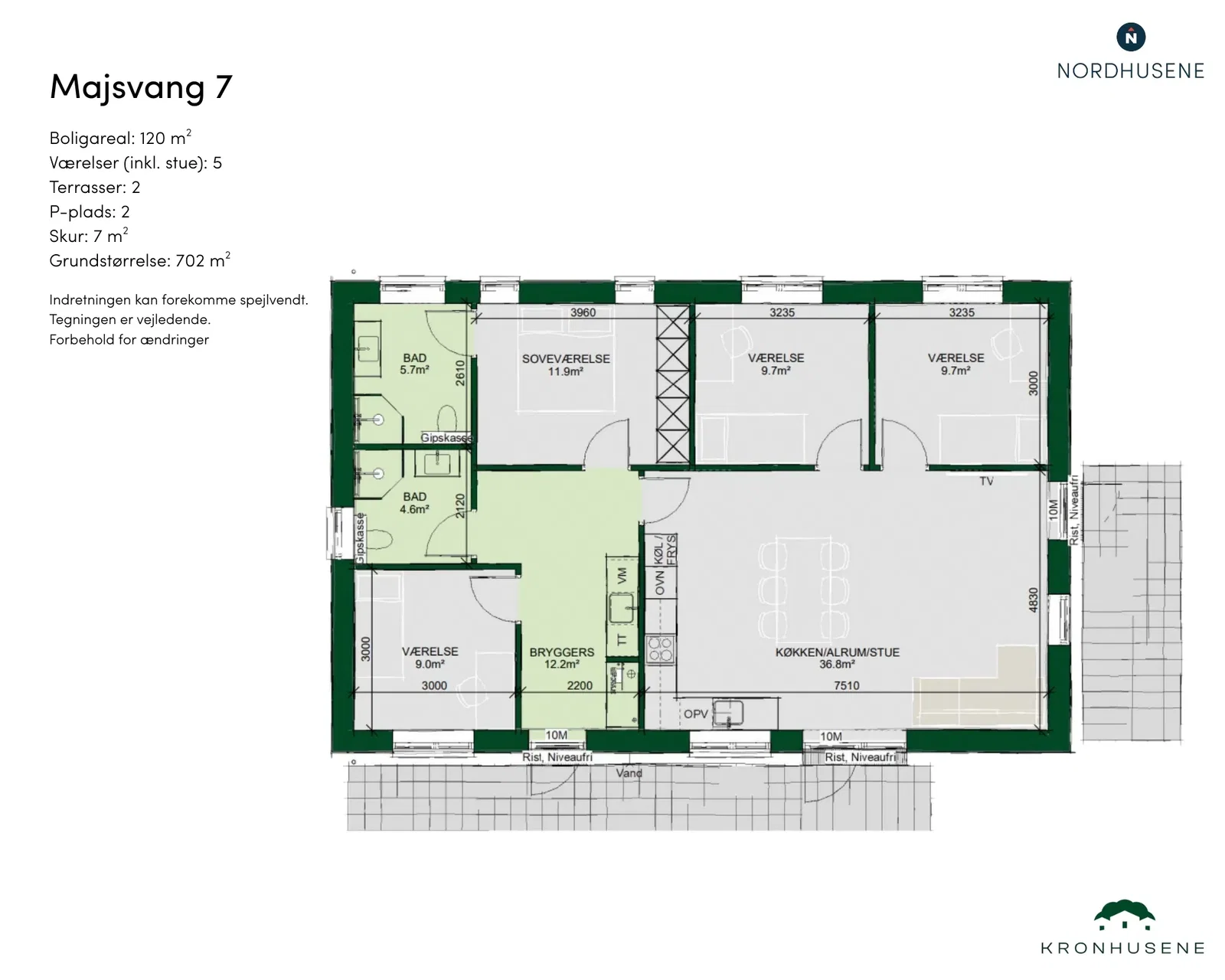 Visual presentation of the listing