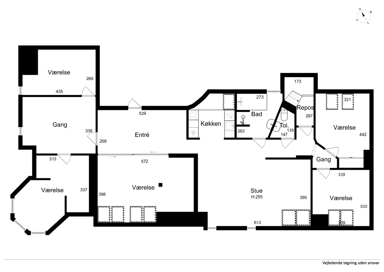 Visual presentation of the listing