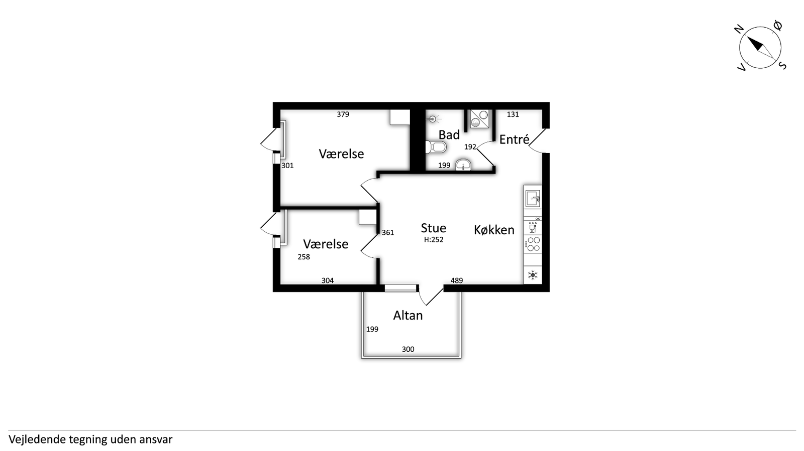 Visual presentation of the listing