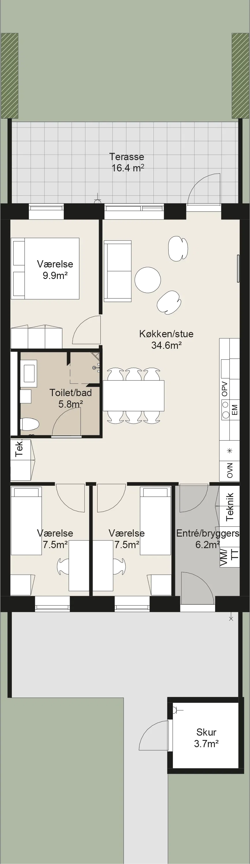 Visual presentation of the listing
