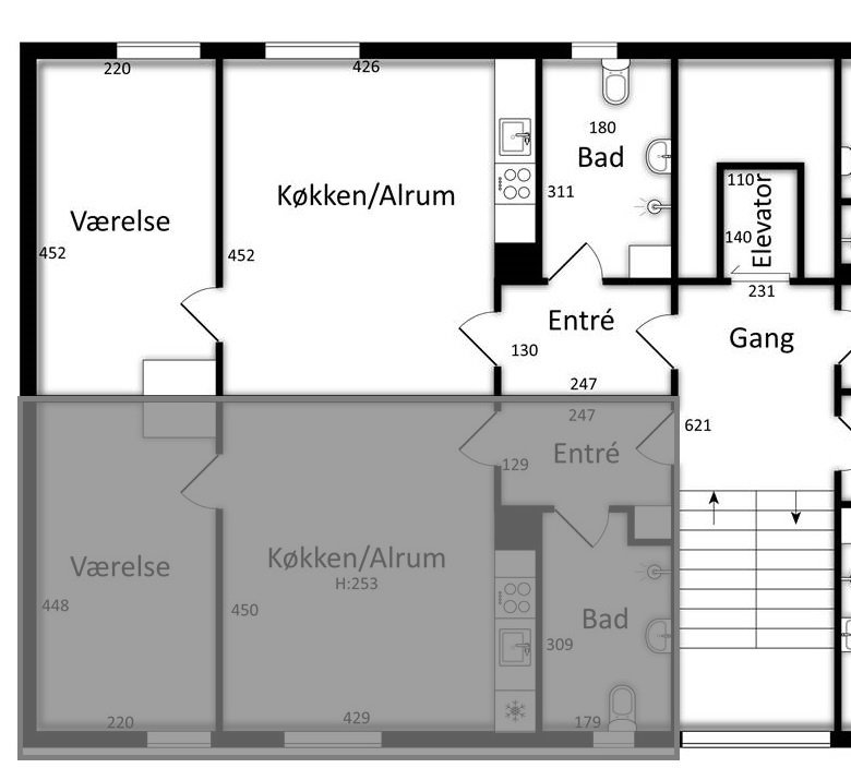 Visual presentation of the listing