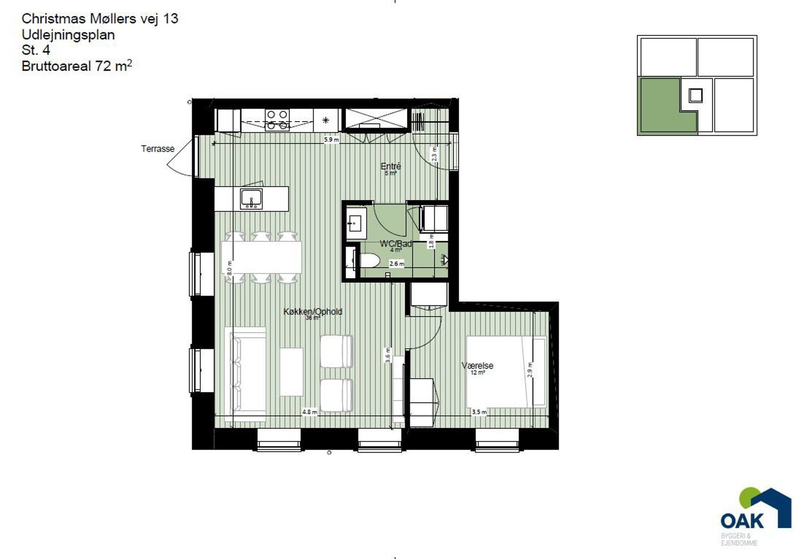 Visual presentation of the listing