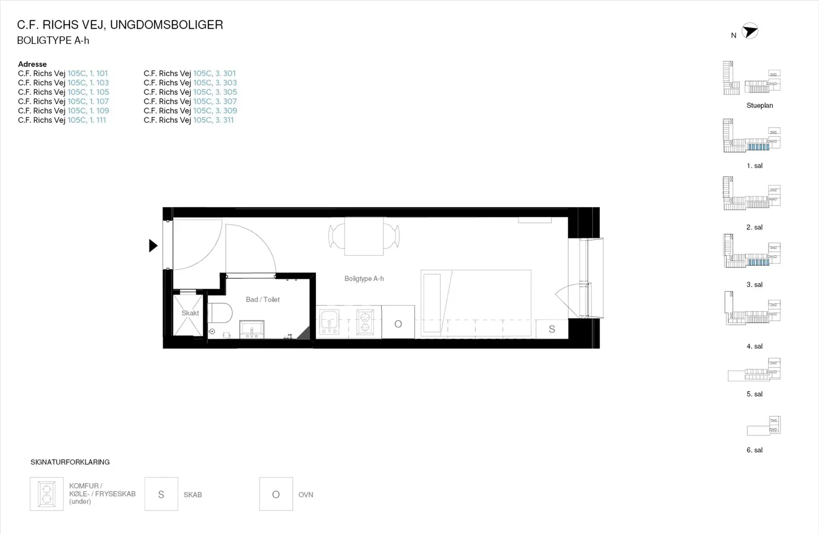 Visual presentation of the listing