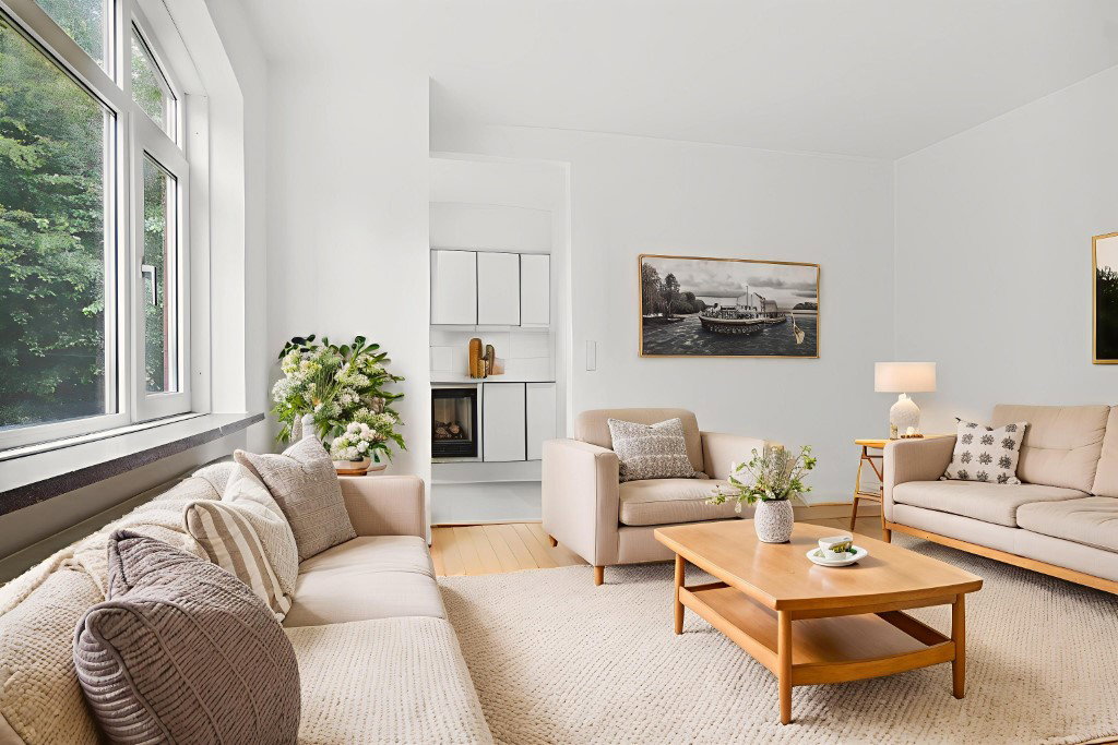 apartment Hyggelig 2-værelses lejlighed med grøn udsigt