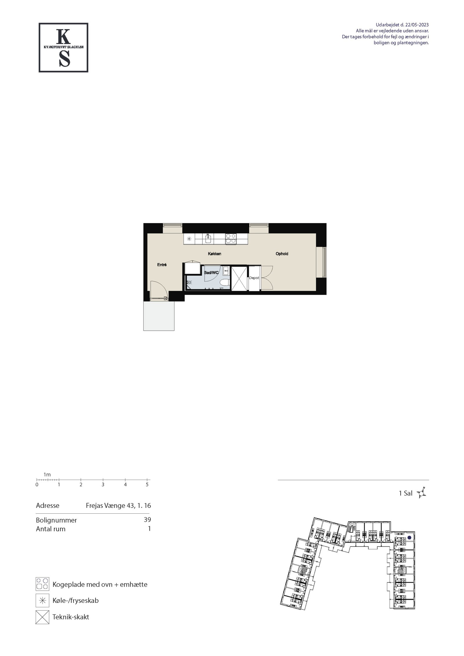 Visual presentation of the listing
