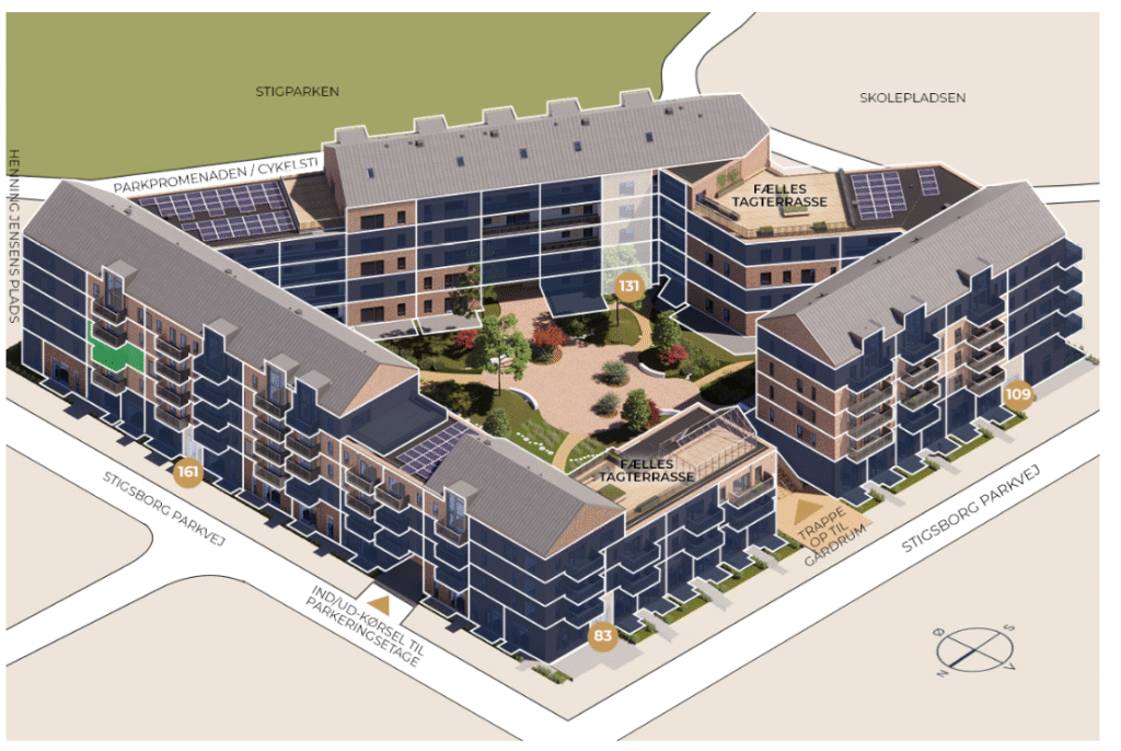 Visual presentation of the listing