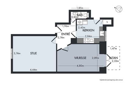 Visual presentation of the listing