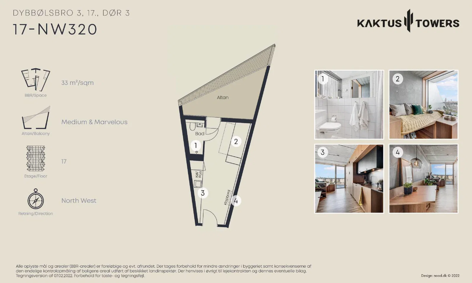 Visual presentation of the listing