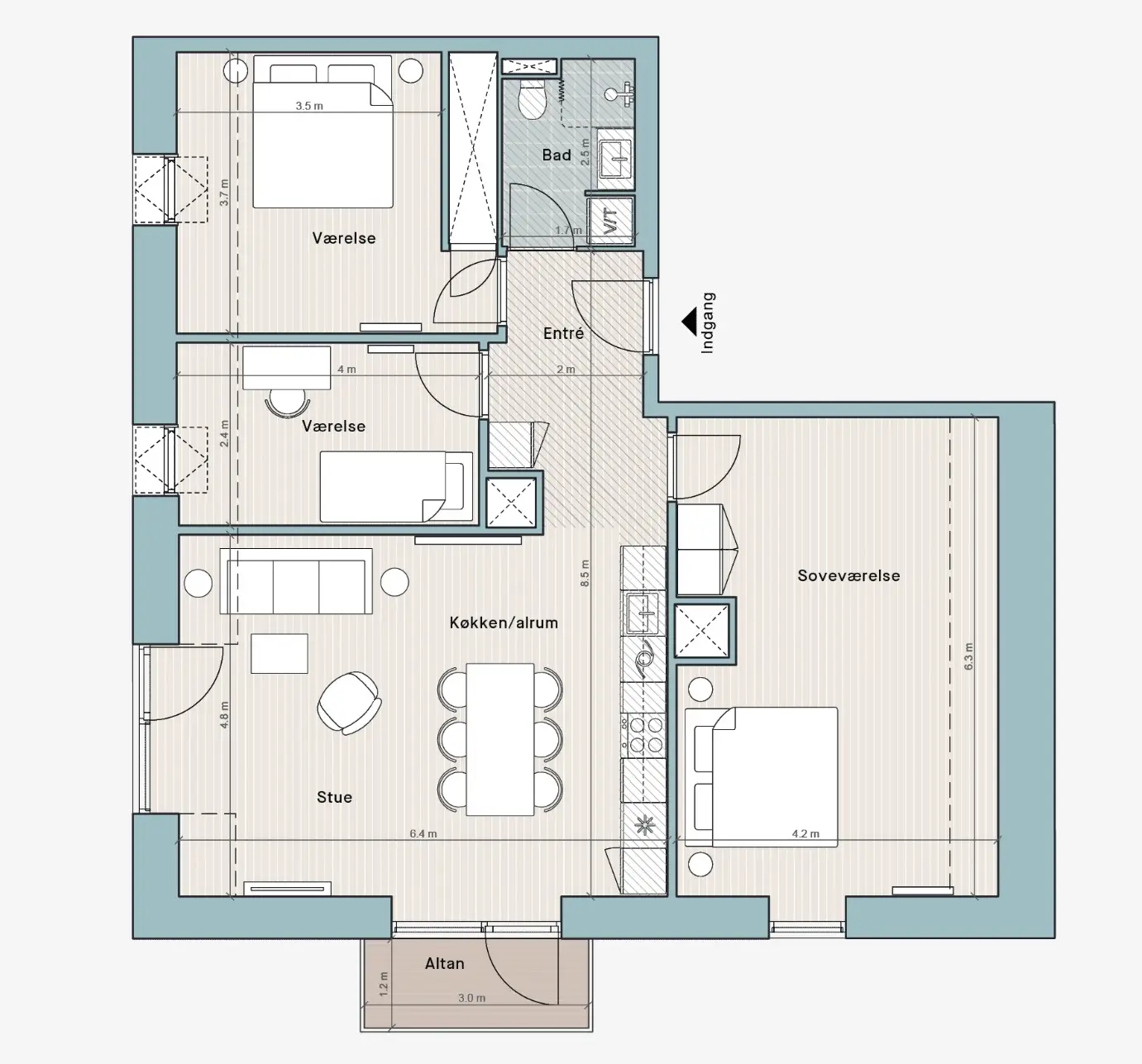Visual presentation of the listing