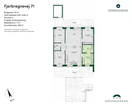 townhouse Moderne 4-værelses rækkehus i Korup ved Odense