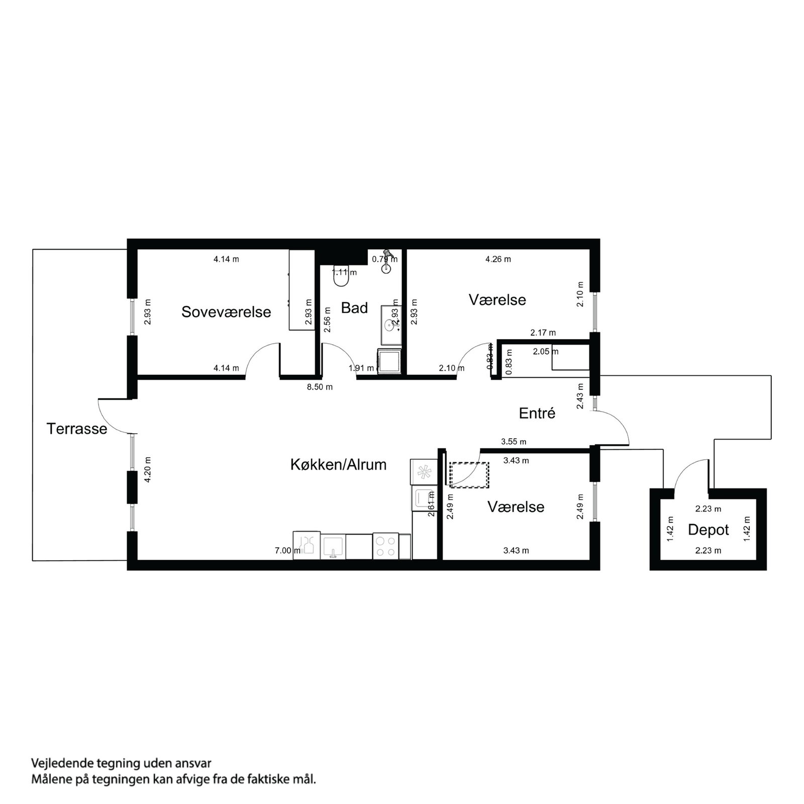 Visual presentation of the listing