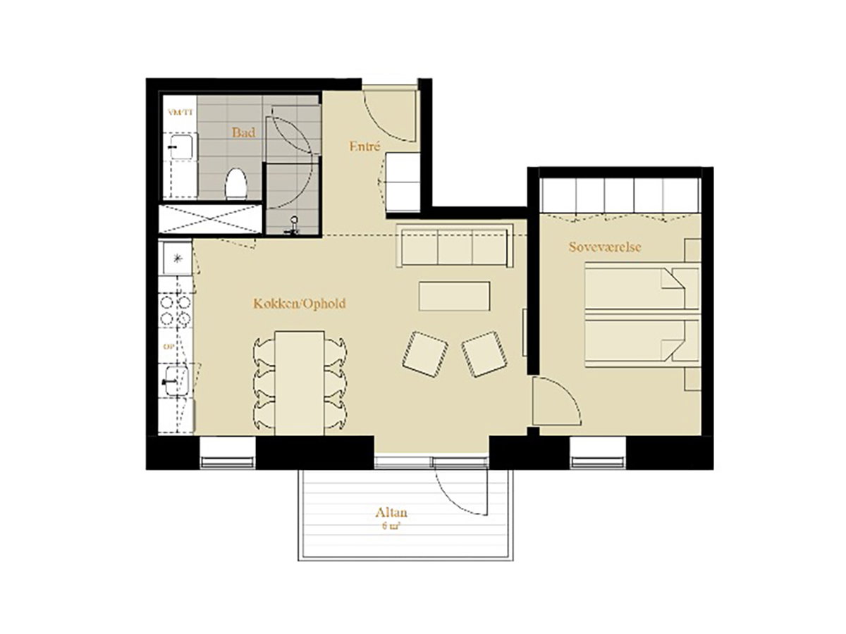 2-værelses lejlighed på 63 m² til leje i Nordhavn – Antwerpengade, 3. sal – billede 15