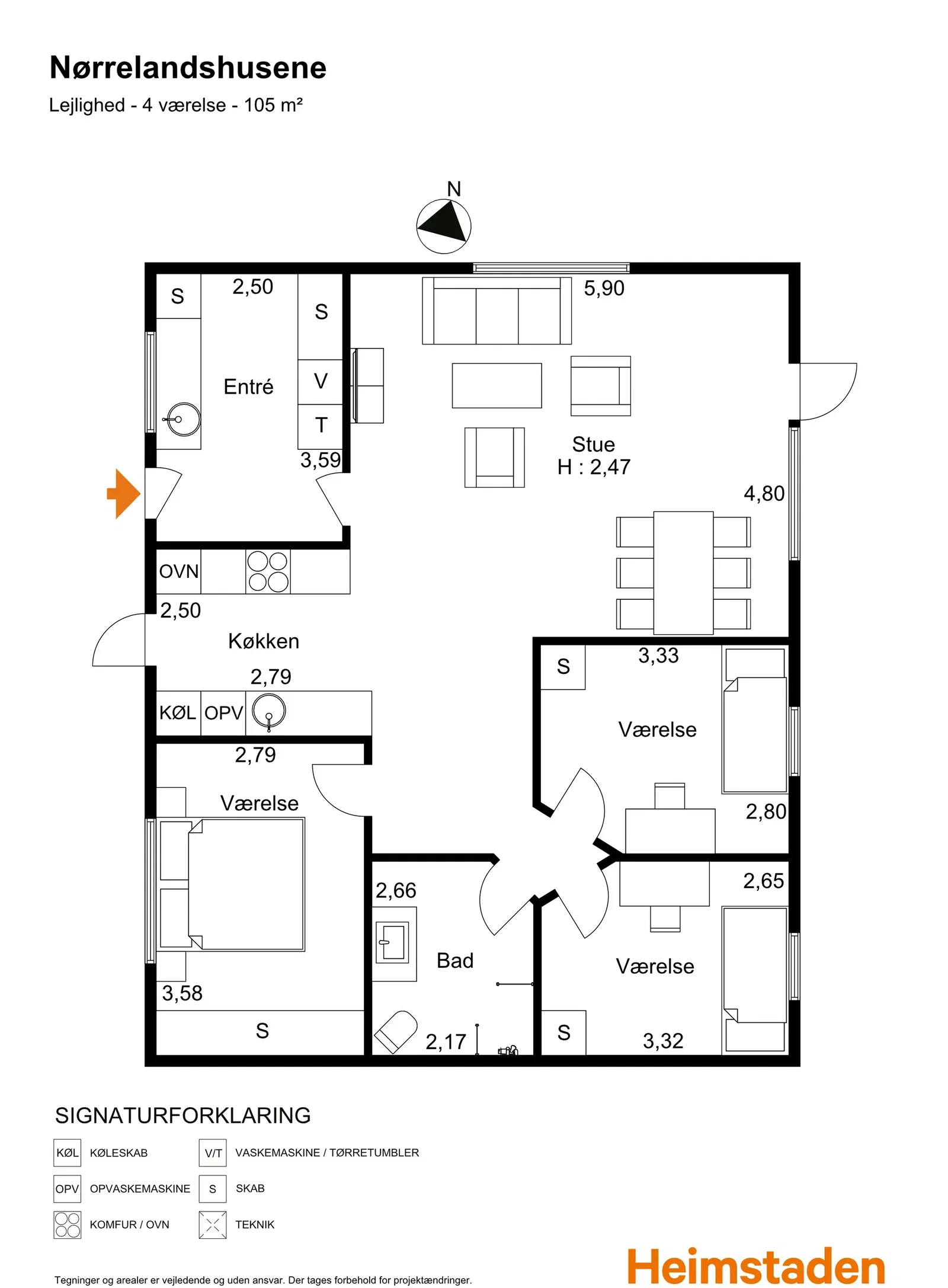 Visual presentation of the listing