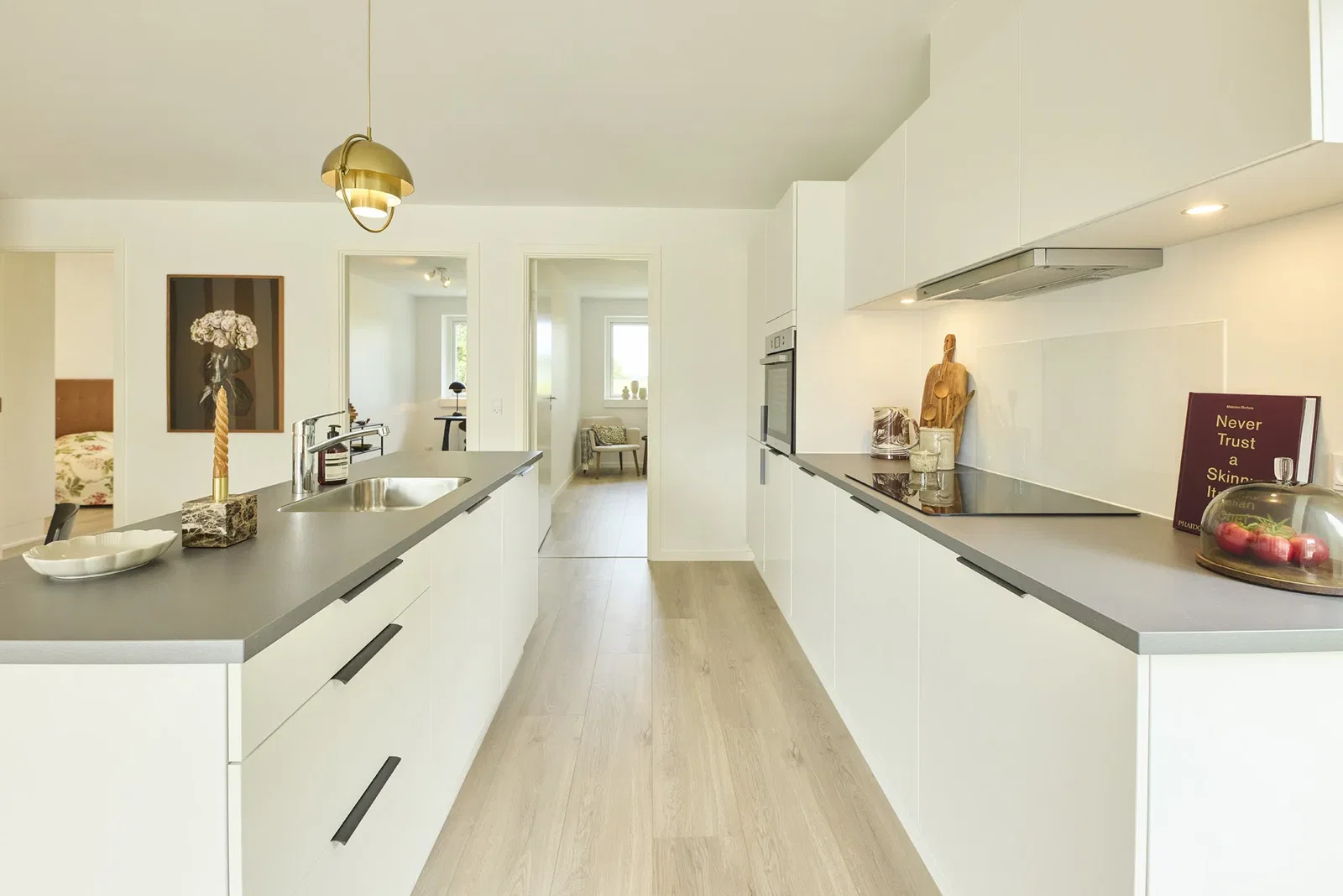 townhouse Moderne dobbelthus med 4 værelser og have