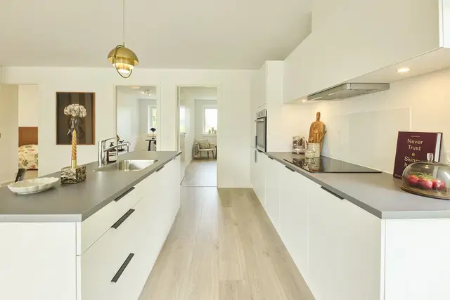 townhouse Moderne dobbelthus med 4 værelser og have