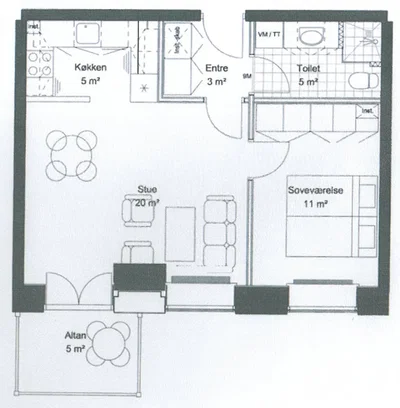 Attraktive lejeboliger med penthouse og kulturfaciliteter - Pejtersborgvej, Hadsund - 1
