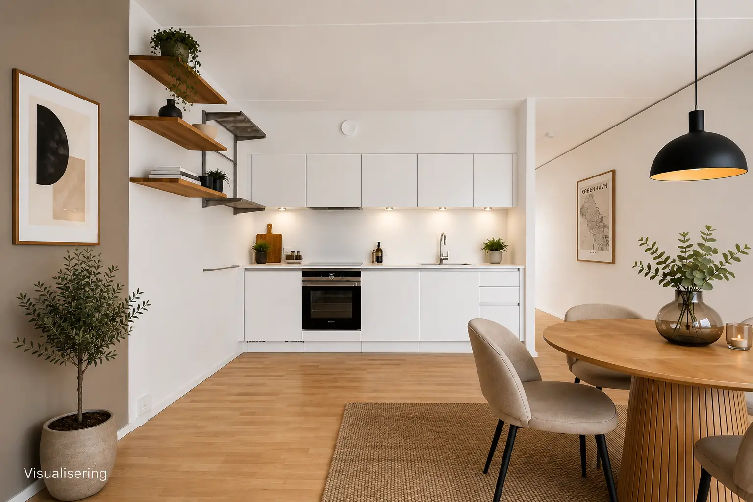 apartment Lys og moderne bolig med alt indenfor rækkevidde