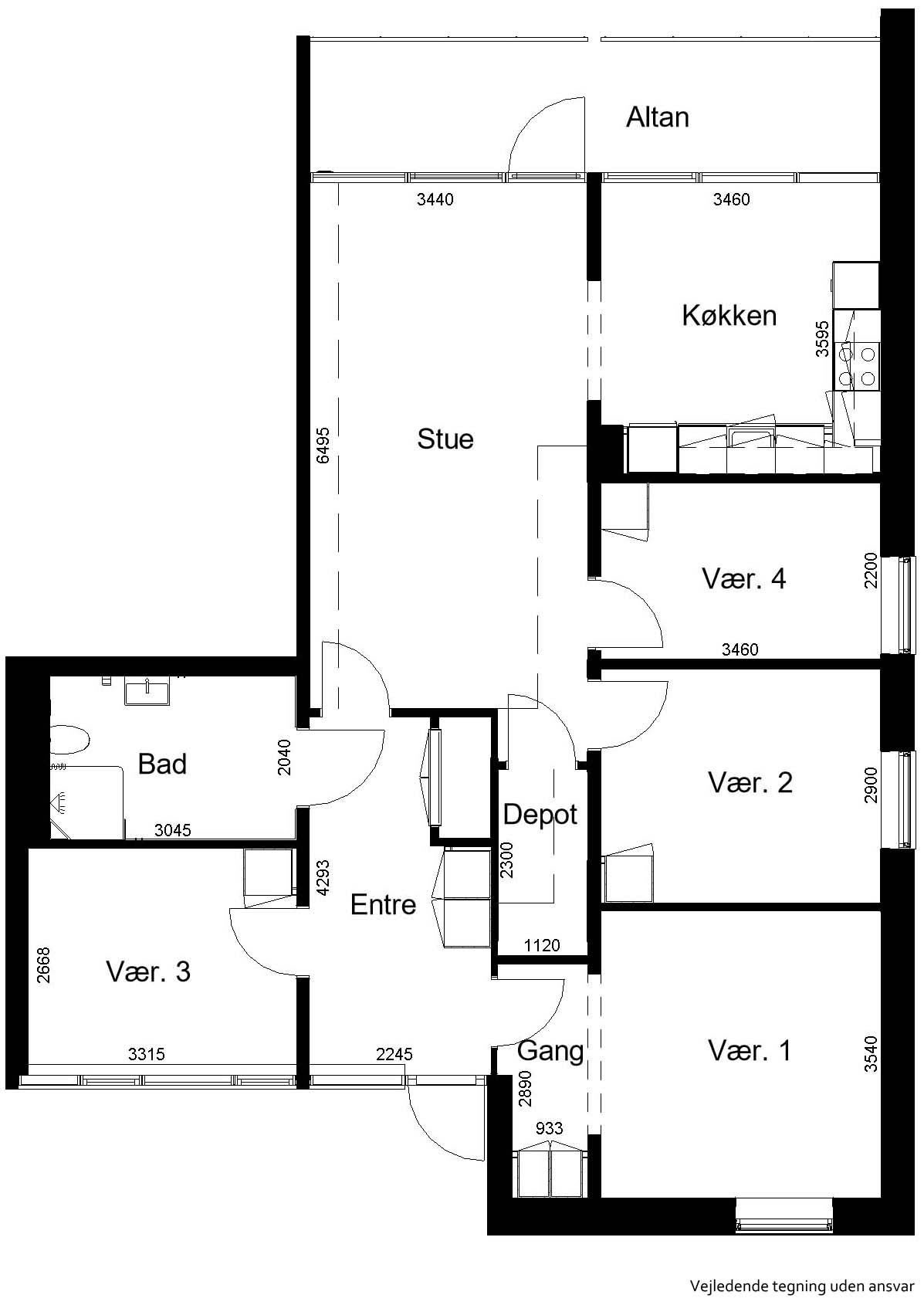 Visual presentation of the listing