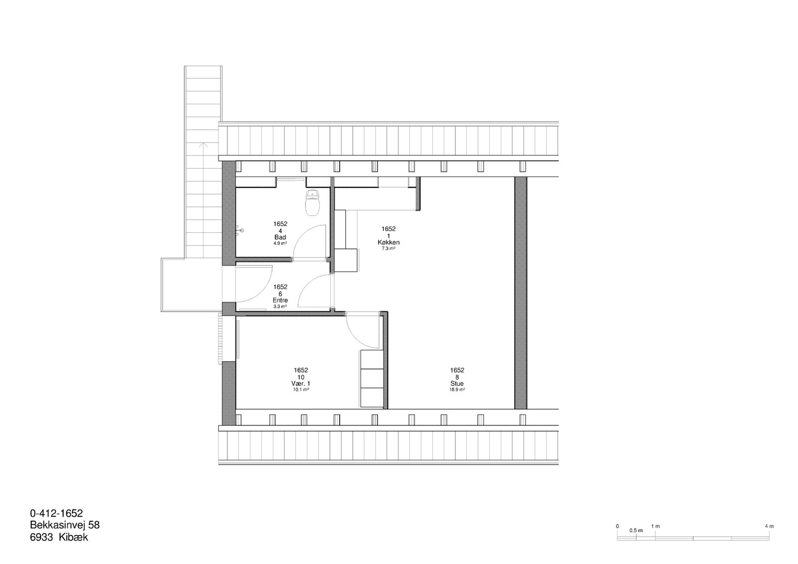 Visual presentation of the listing