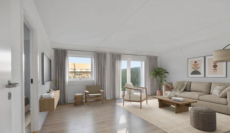 apartment Lys 3-værelses lejlighed med have i Odense S