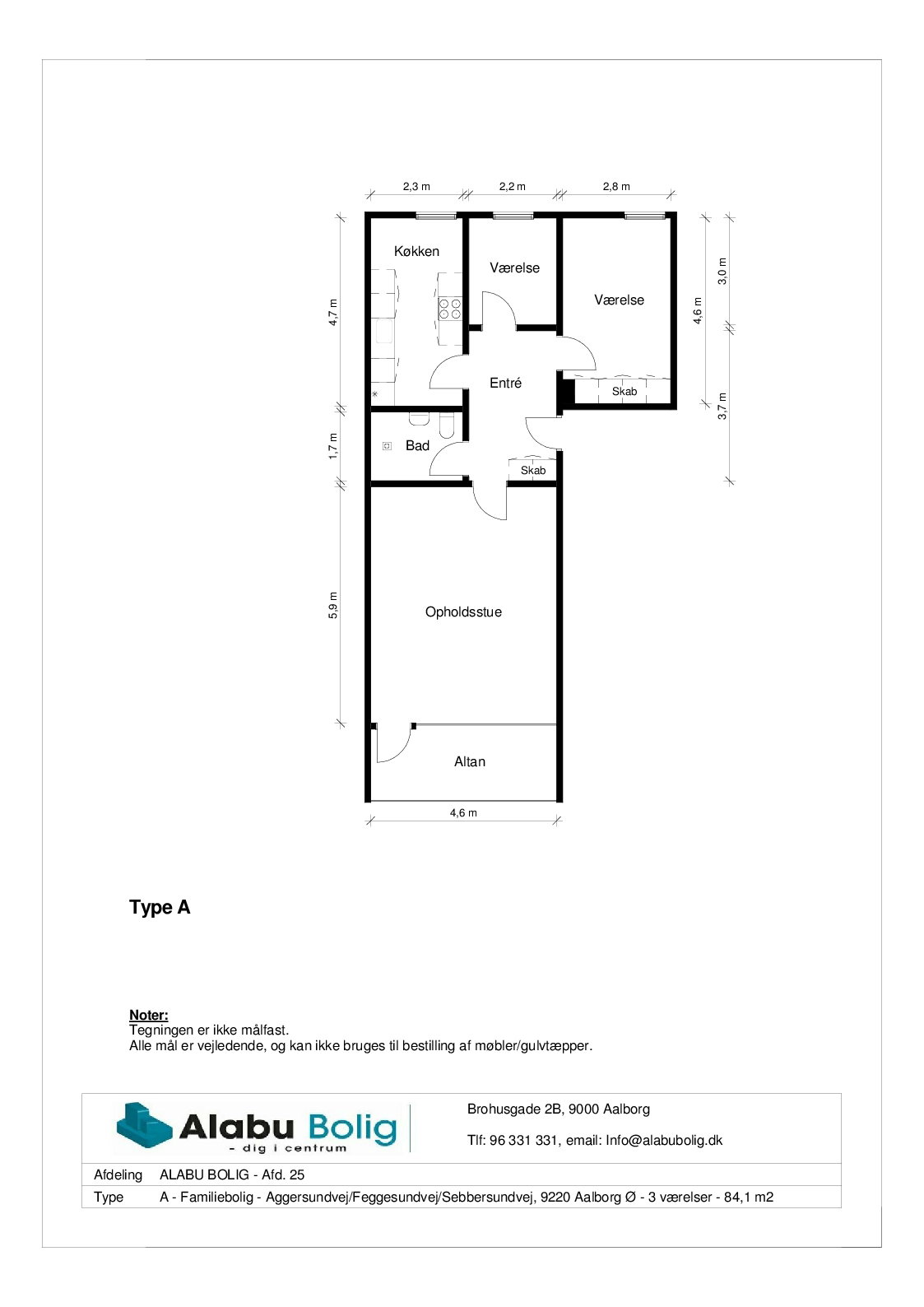 Visual presentation of the listing