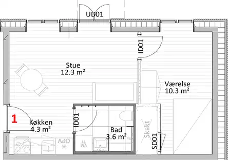 apartment Moderne 2- og 3-værelses lejligheder i København NV