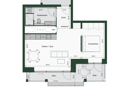 Luxury apartment on Bryggen with water view. - Islands Brygge, København S - 1