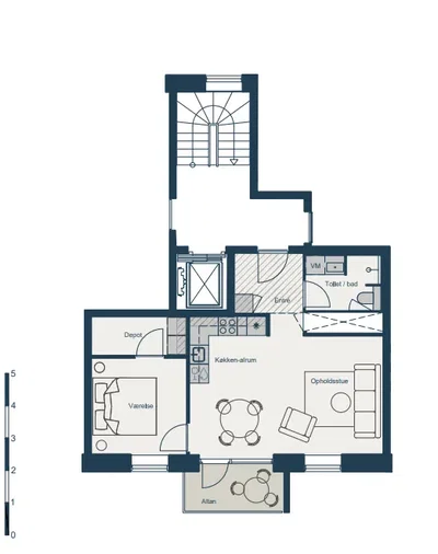 Moderne 2-værelses bolig med altan i Hillerød - Slangerupgade, Hillerød - 4